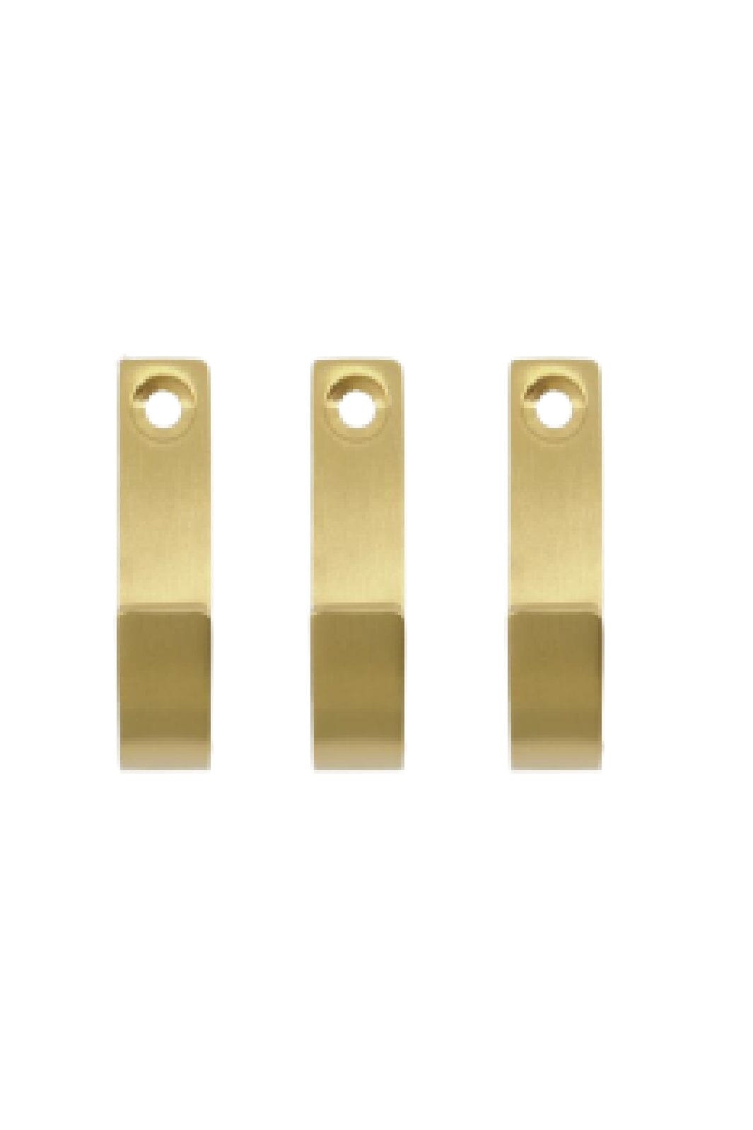 Meraki - Knage, Thapsus, Børstet messing finish - l: 5.5 cm, w: 1.4 cm