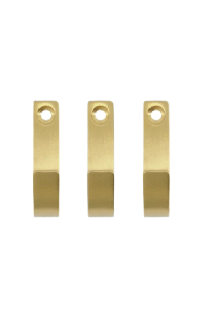 Meraki - Knage, Thapsus, Børstet messing finish - l: 5.5 cm, w: 1.4 cm