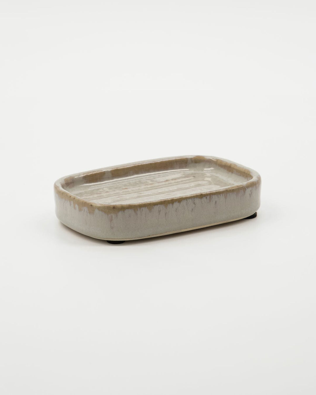 Meraki - Sæbeholder, Datura, Shellish grey - l: 12 cm, w: 8 cm, h: 2.5 cm