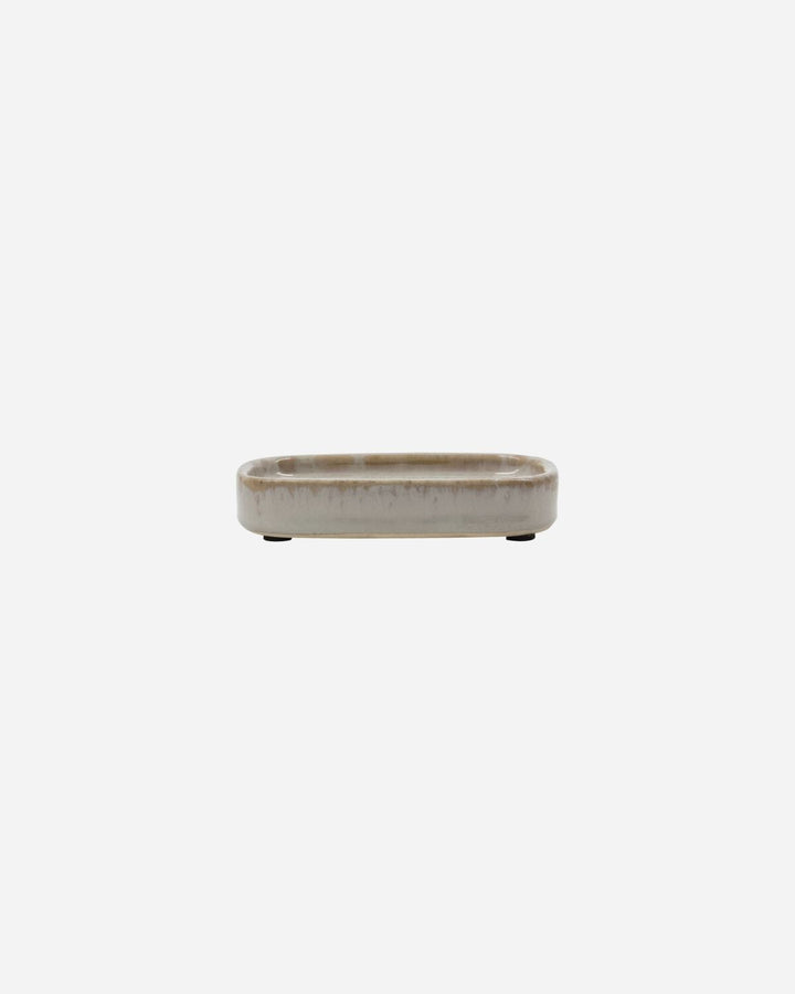 Meraki - Sæbeholder, Datura, Shellish grey - l: 12 cm, w: 8 cm, h: 2.5 cm