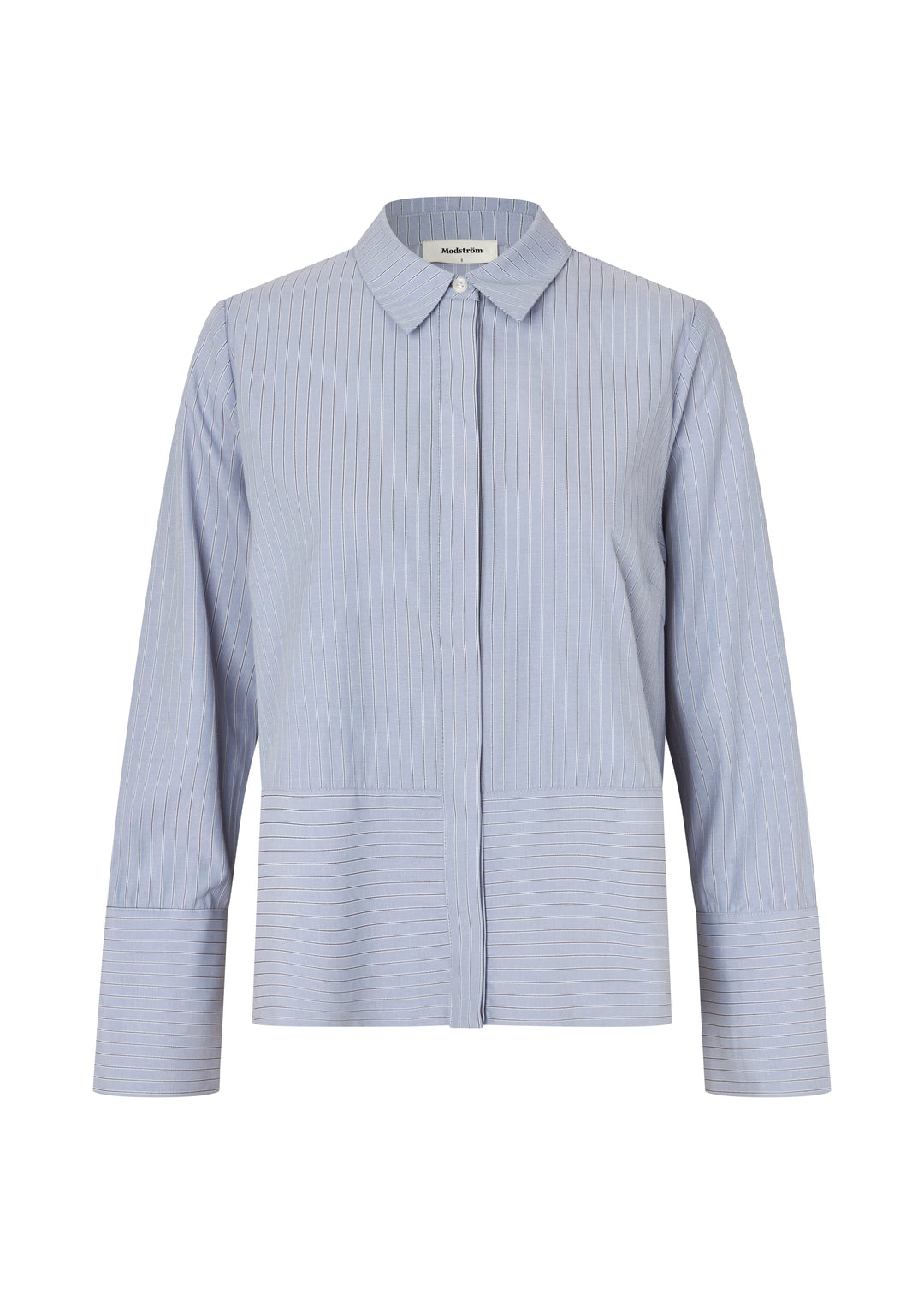 ModströM - Brodiemd Shirt 59255 - 12061 - Zen Blue Pinstripe Skjorter 