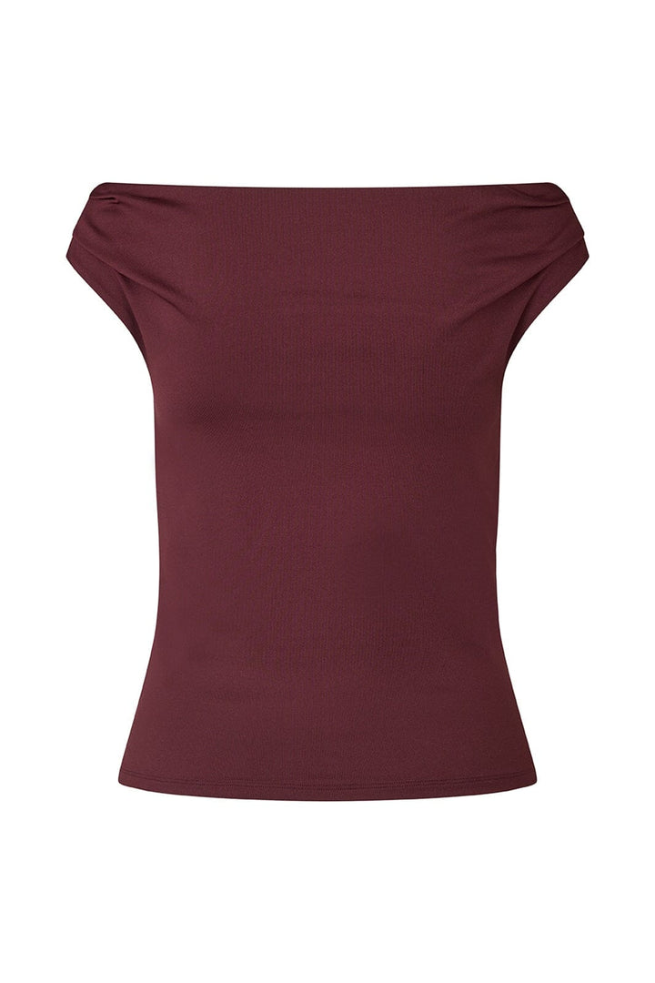 Modström - Himamd Off-Shoulder Top 57928 - 1124 - Dark Cherry