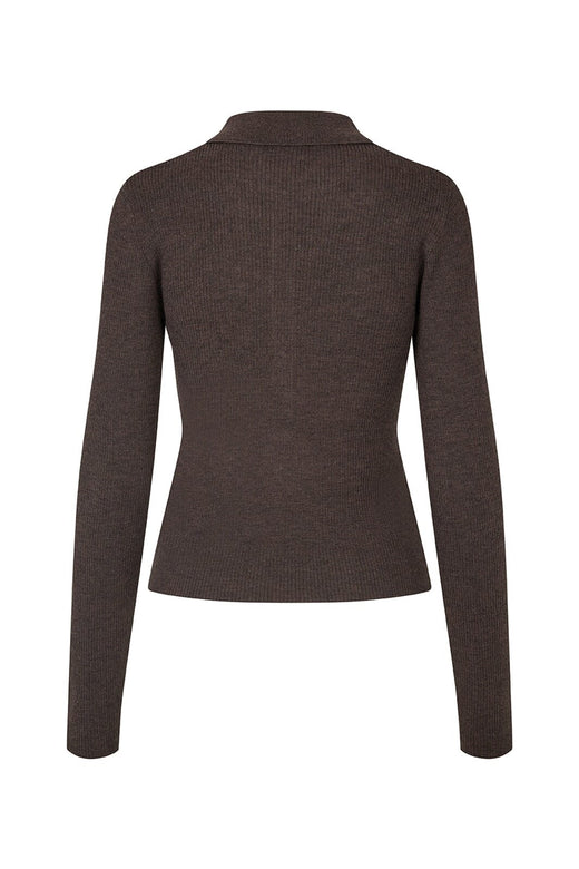 Modström - Hirokimd Button Polo 59556 - 5508 - Seal Brown