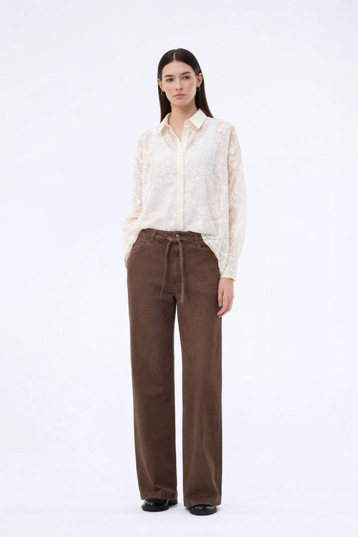 Modström - Isoldemd Dye Pants 59236 - 5584 - Chocolate Chip Jeans 