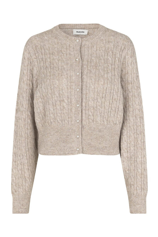 Modström - Pammiemd Cardigan 58633 - 12058 - Beige Speckle Melange Cardigans 