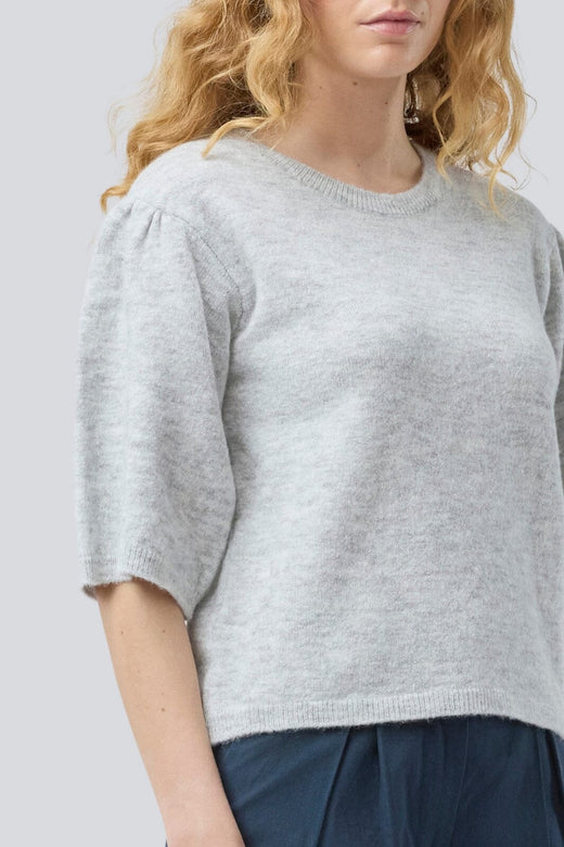 Modström - Petronellamd Ss O-Neck 58608 - 7087 - Grey Melange