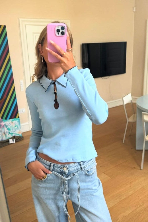 Modström - Urdmd Ls Top 59286 - 3313 - Powder Blue Toppe 