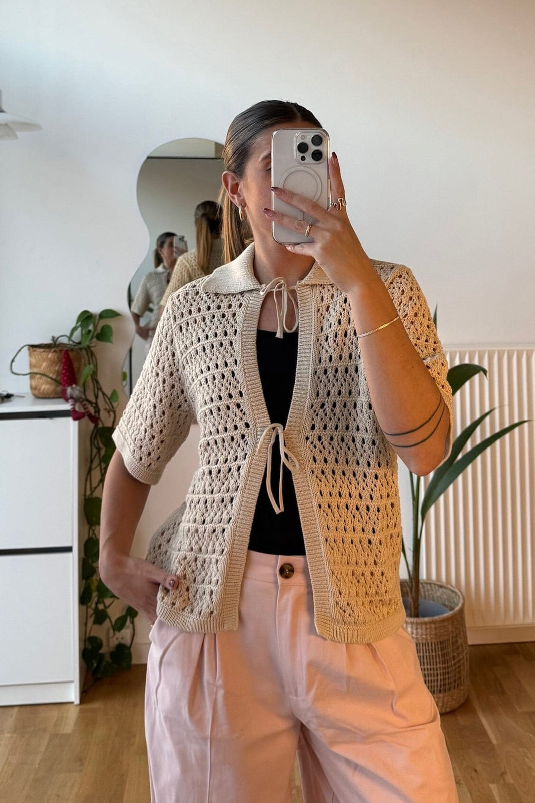 Modström - Vestermd Cardigan 59054 - 100 - Summer Sand Cardigans 