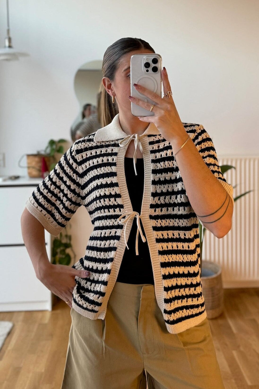 Modström - Vestermd Stripe Cardigan 59052 - 11516 - Navy Summer Sand Cardigans 