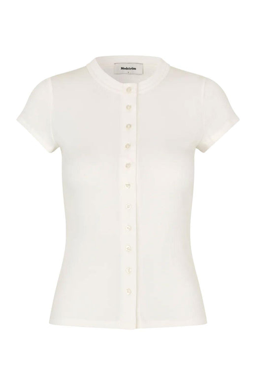 Modström - Vilsonmd T-Shirt 59005 - 4 - Soft White T-shirts 