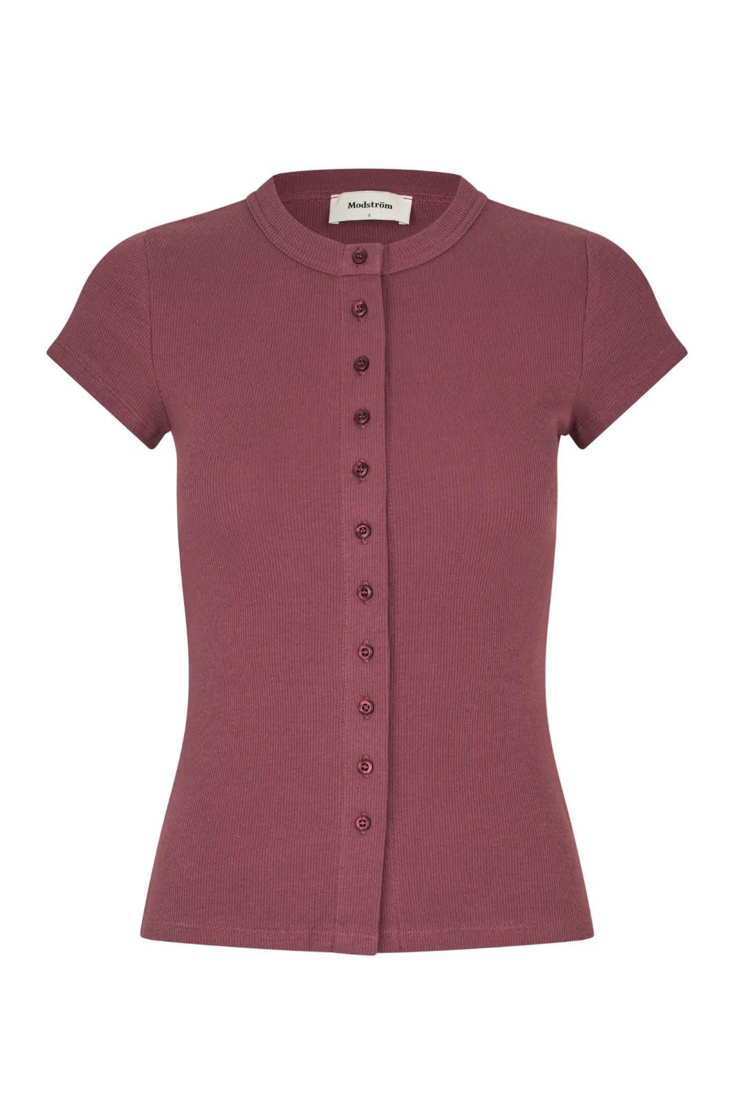 Modström - Vilsonmd T-Shirt 59005 - 8854 - Wineberry T-shirts 