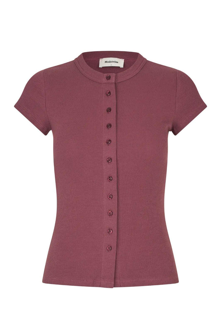 Modström - Vilsonmd T-Shirt 59005 - 8854 - Wineberry T-shirts 