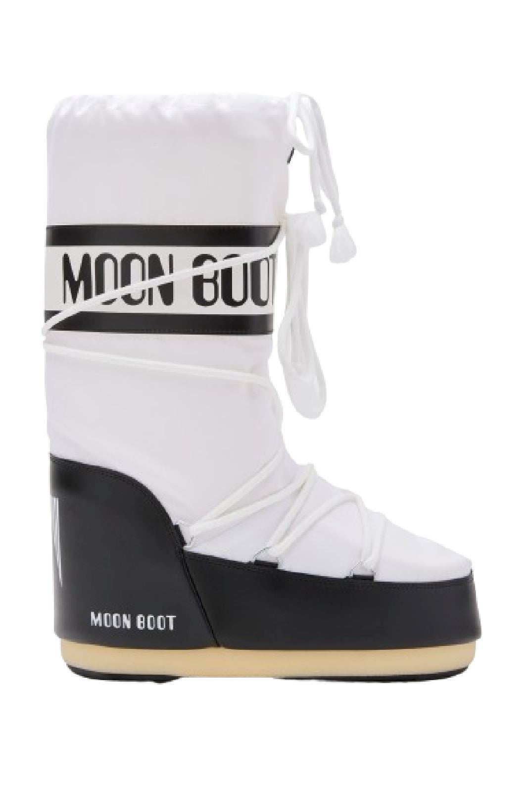 Moon Boot - Mb Icon Nylon - Na02 Black/white