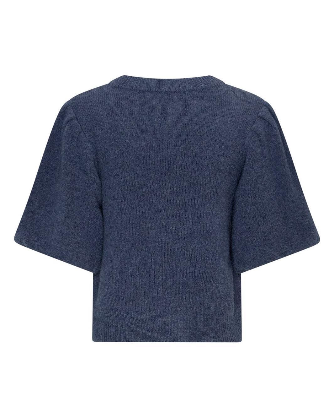 Moss Copenhagen - Mschjinie Hope 2/4 Pullover 19606 - Vintage Indigo Strikbluser 