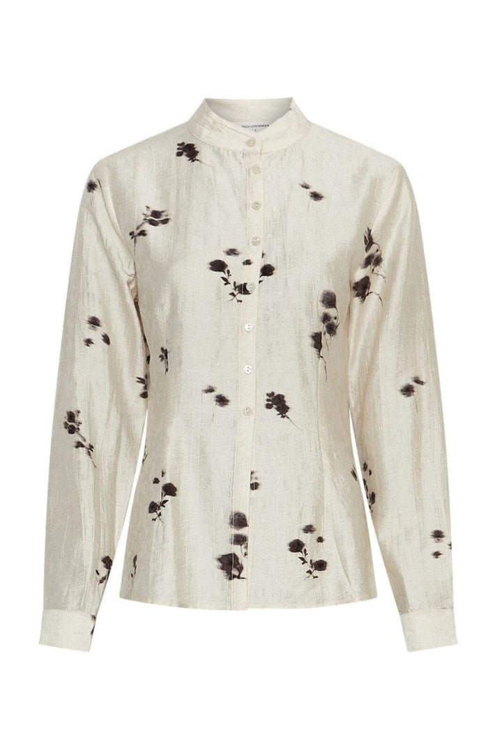 MSCH Copenhagen - Mschrianne Shirt 19633 - Oatmeal Flower Skjorter 