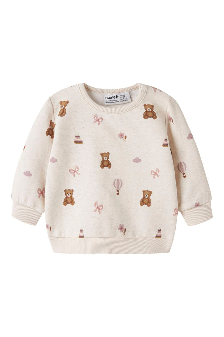 Name It - Nbfragine Ls Sweat - 5118521 Peyote Melange