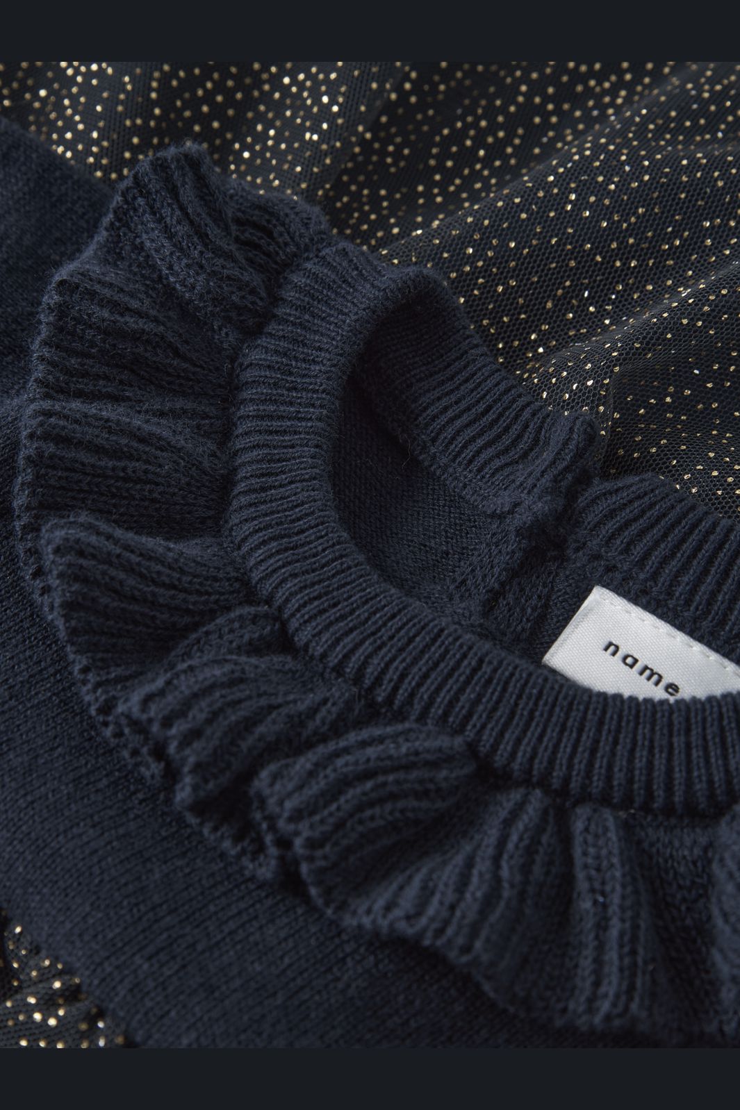 Name It - Nbfrolia Ls Knit Dress - 4874545 Navy Blazer