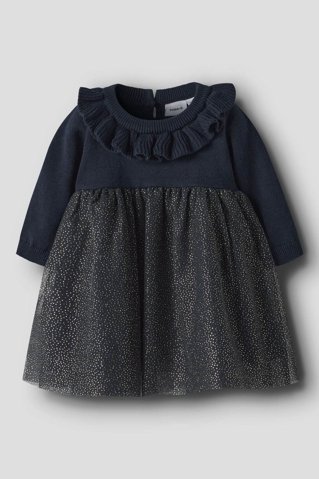 Name It - Nbfrolia Ls Knit Dress - 4874545 Navy Blazer