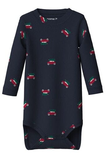 Name It - Nbmristmas Ls Body - 5209233 Navy Blazer Cars Bodystockings 