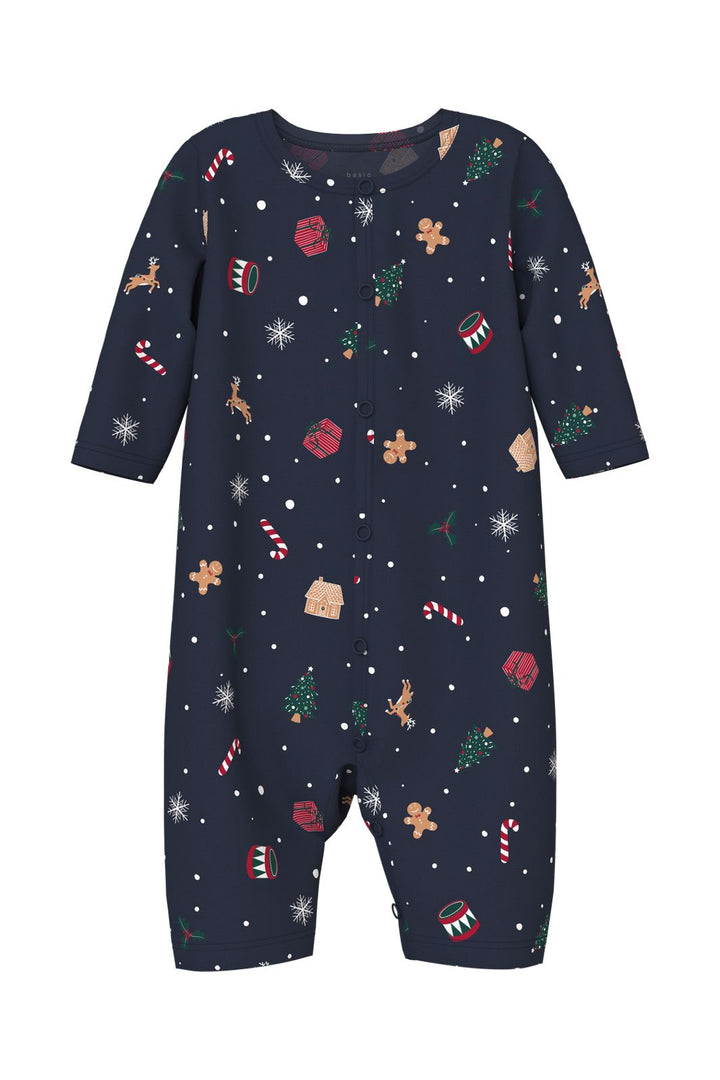 Name It - Nbnvismas Ls Nightsuit - 4879833 Navy Blazer Xmas Aop Navy