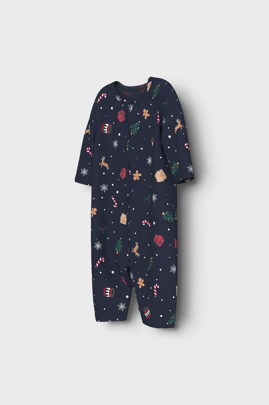 Name It - Nbnvismas Ls Nightsuit - 4879833 Navy Blazer Xmas Aop Navy