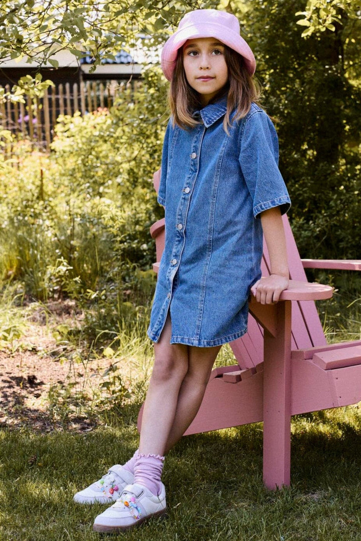 Name It - Nkfgianna 2/4 Dress 2221-Iz D - 4930417 Medium Blue Denim