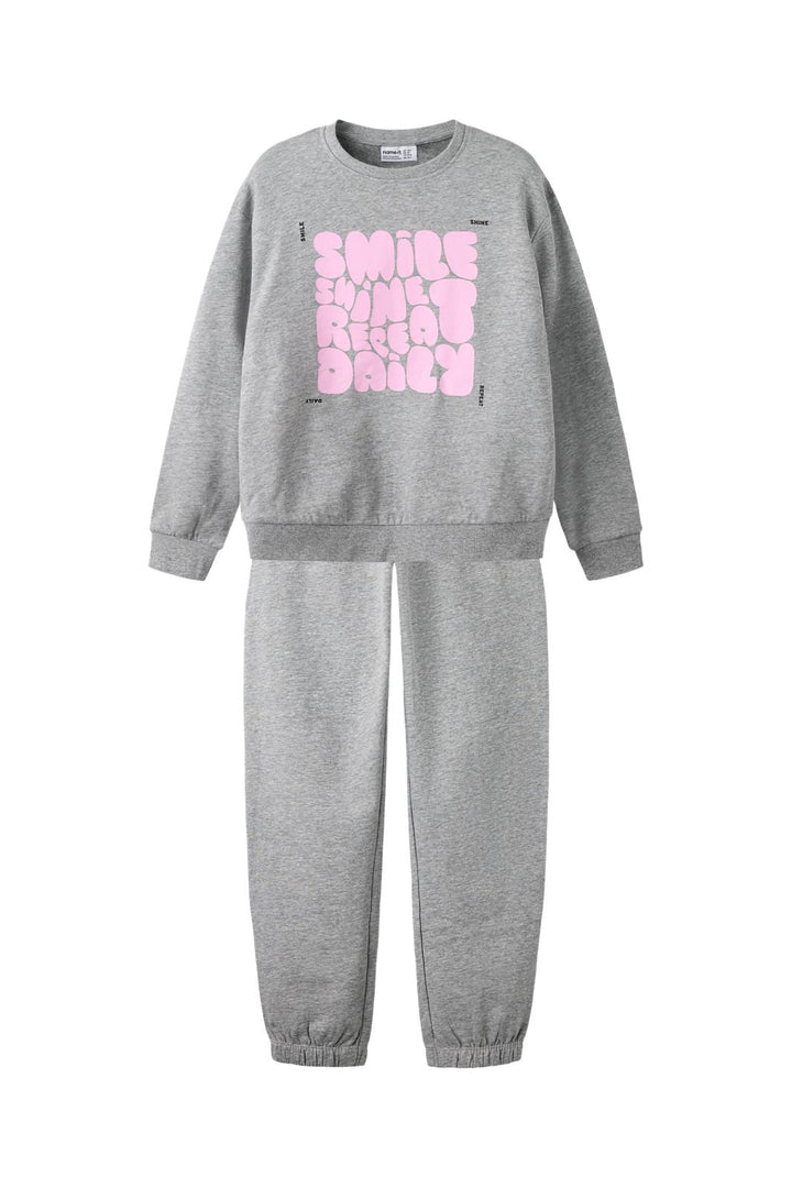 Name It - Nkfnikoline Ls Nreg Swe Set - 5178513 Grey Melange