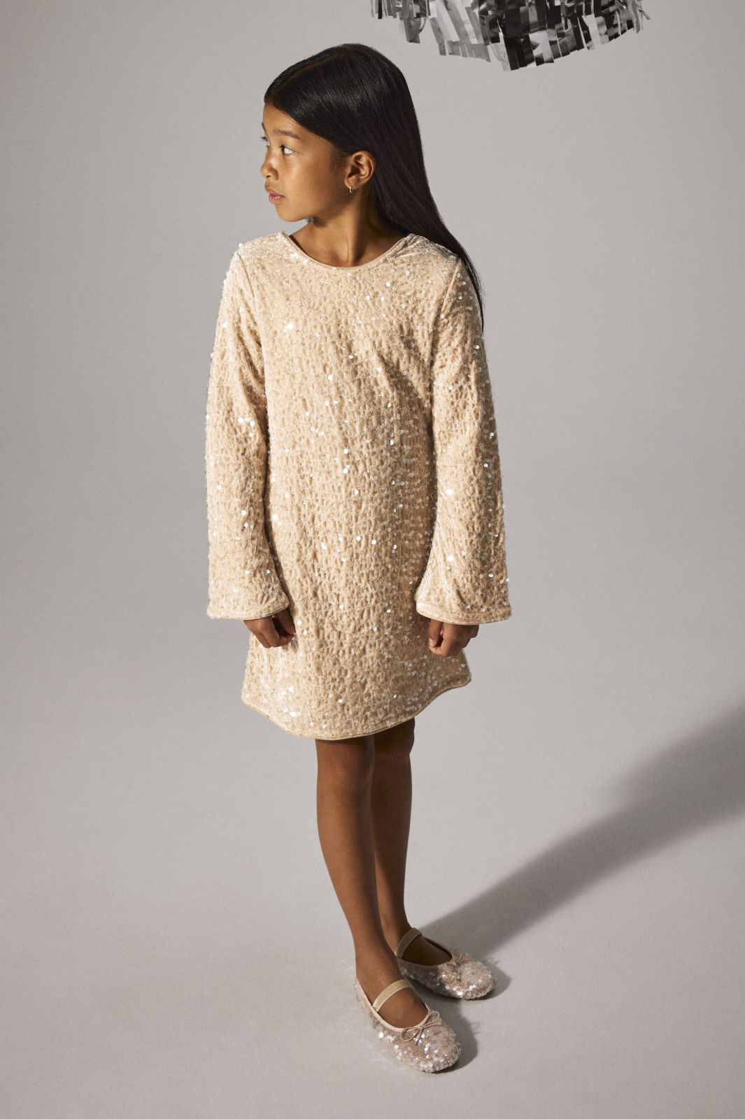 Name It - Nkfrusitta Ls Dress - 4881799 Jet Stream Black Bow