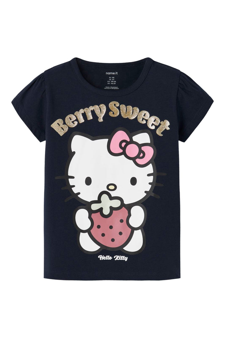 Name It - Nmfasda Hellok Ss Top Sky - 4997864 Navy Blazer