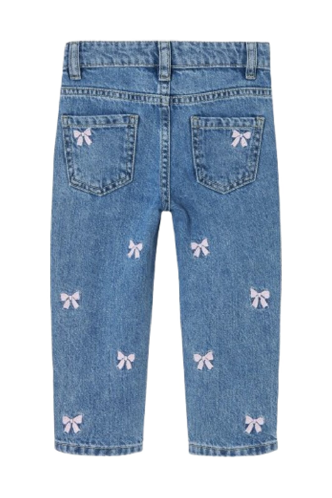 Name It - Nmfbella Emb Jeans 3285-Be - 4677987 Medium Blue Denim Bows