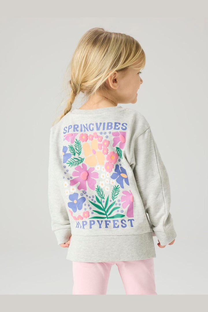 Name It - Nmffunna Ls Nreg Swe - 5106317 Light Grey Melange