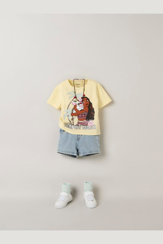 Name It - Nmfmidi Moana Ss Nreg Top Box Wdi - 4998572 Double Cream