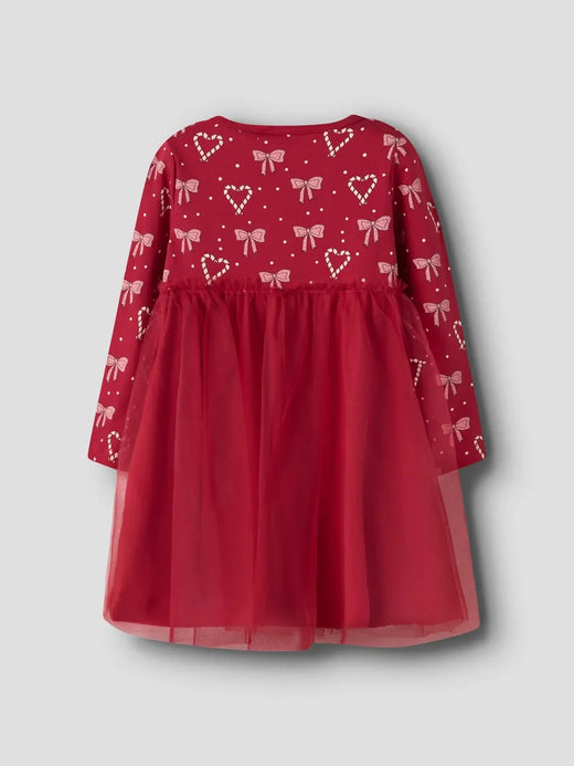 Name It - Nmfri Ls Dress - 4912293 Jester Red Kjoler 