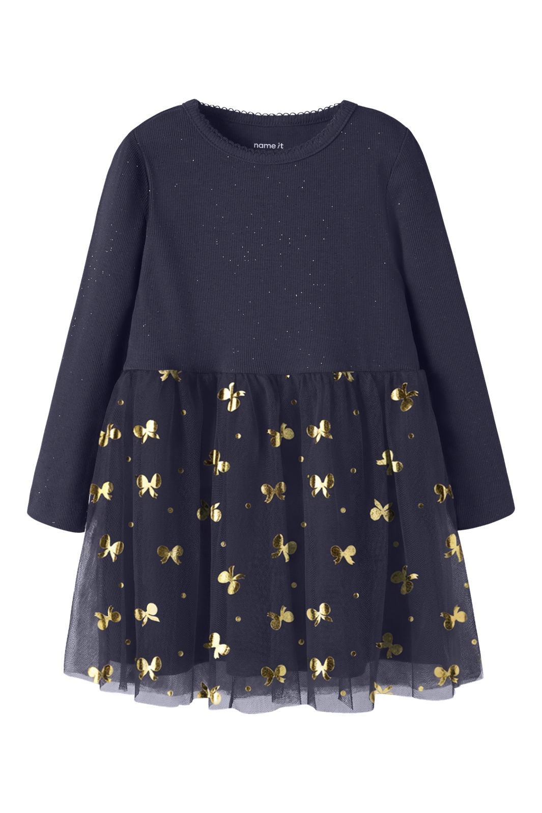 Name It - Nmfrosally Ls Dress - 5195200 Evening Blue