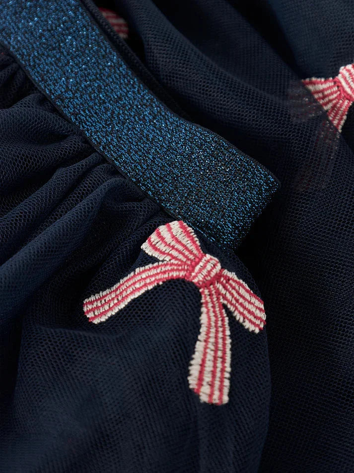 Name It - Nmfveross Tulle Skirt - 4930110 Navy Blazer Christmas Bow Nederdele 