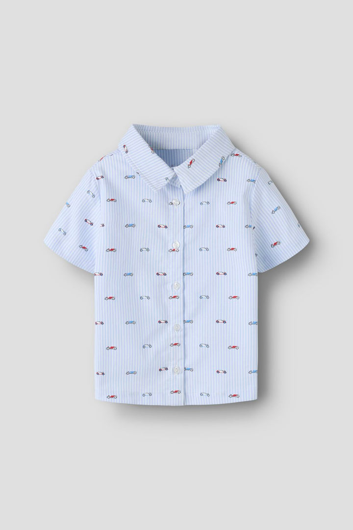 Name It - Nmmfrakkan Ss Shirt - 5106066 Kentucky Blue