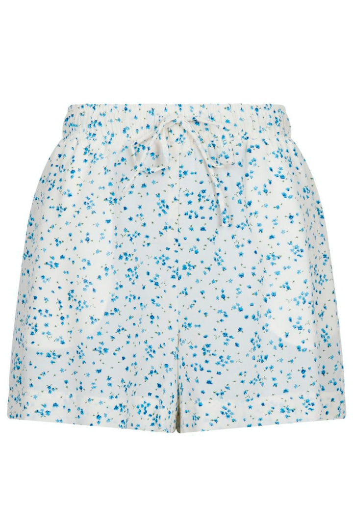 Neo Noir - Abbigail Flower Burst Shorts - Blue