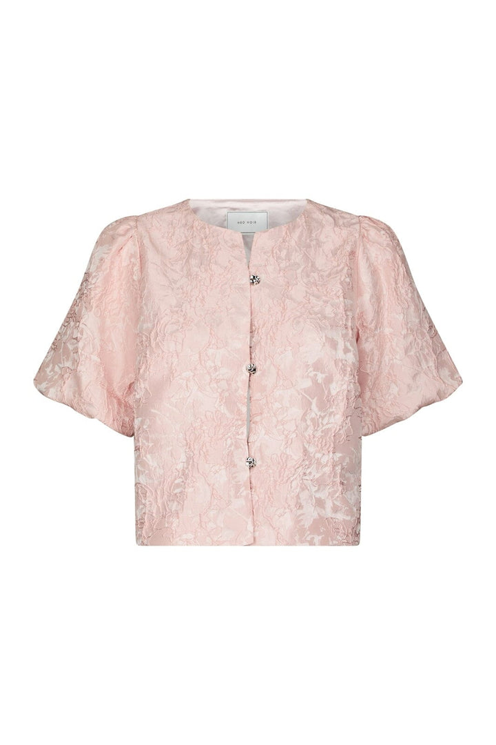 Neo Noir - Aisa Soft Brocade Blouse 168844 - 754 - Light Pink