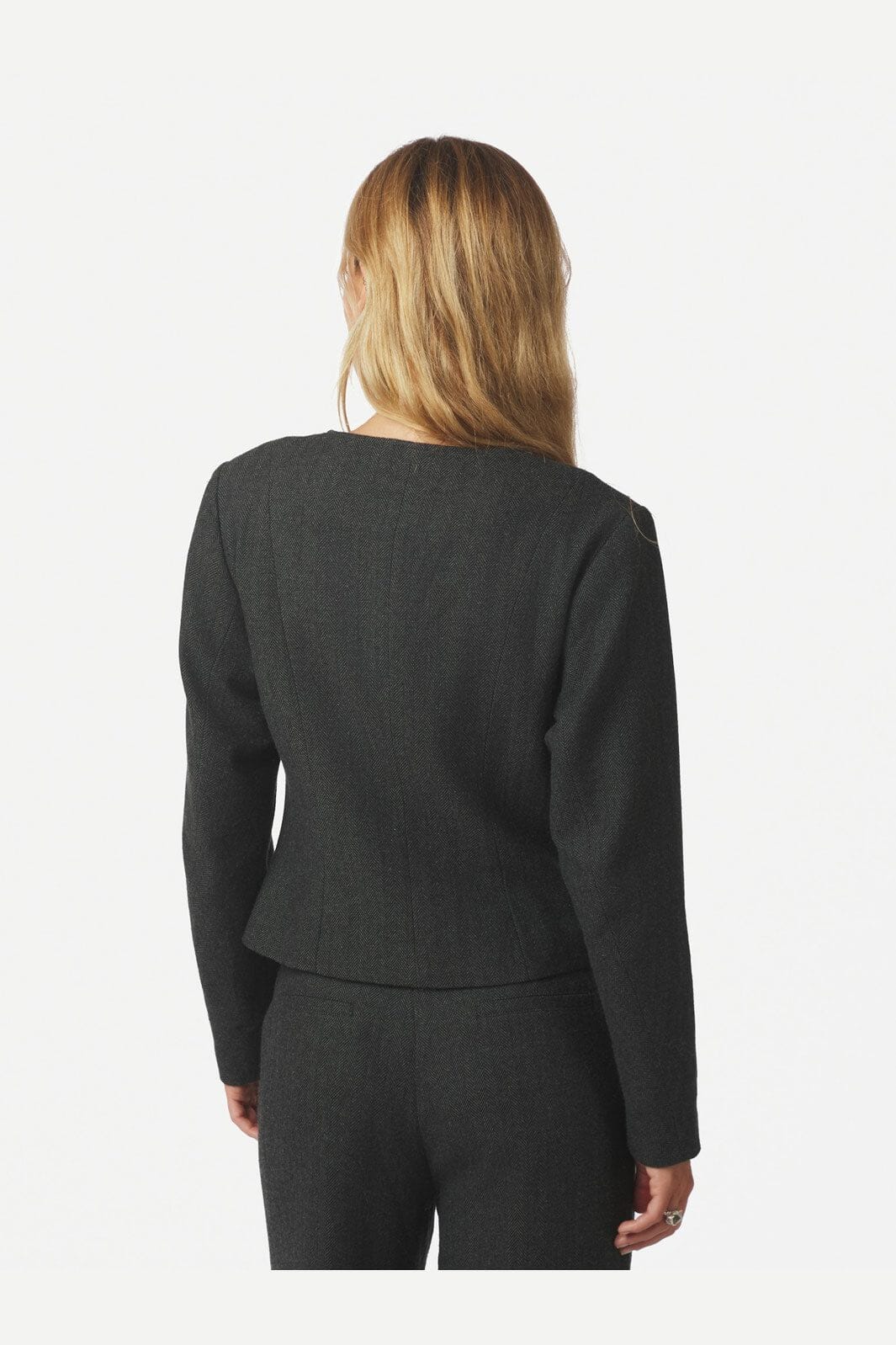 Neo Noir - Amanda Herringbone Jacket 165445 - 132 - Antracit