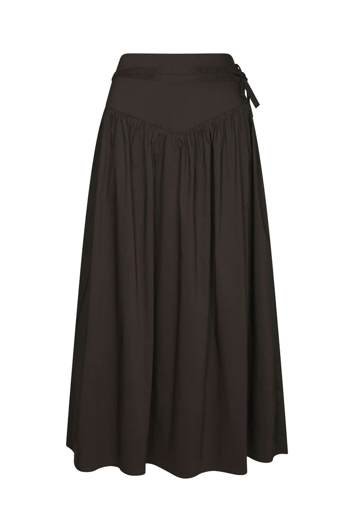 Neo Noir - Anais Poplin Skirt 168516 - 584 - Chocolate Brown