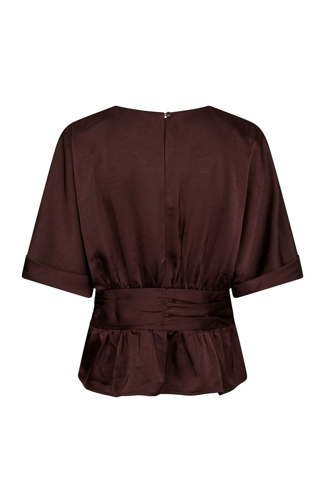 Neo Noir - Annegret Heavy Sateen Blouse 166830 - 174 - Burgundy