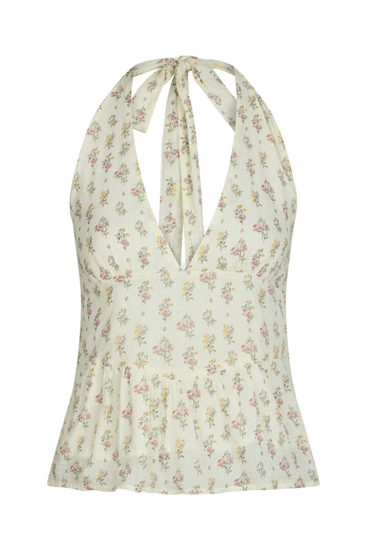 Neo Noir - Ariet Fine Print Top 165346 - 122 - Creme