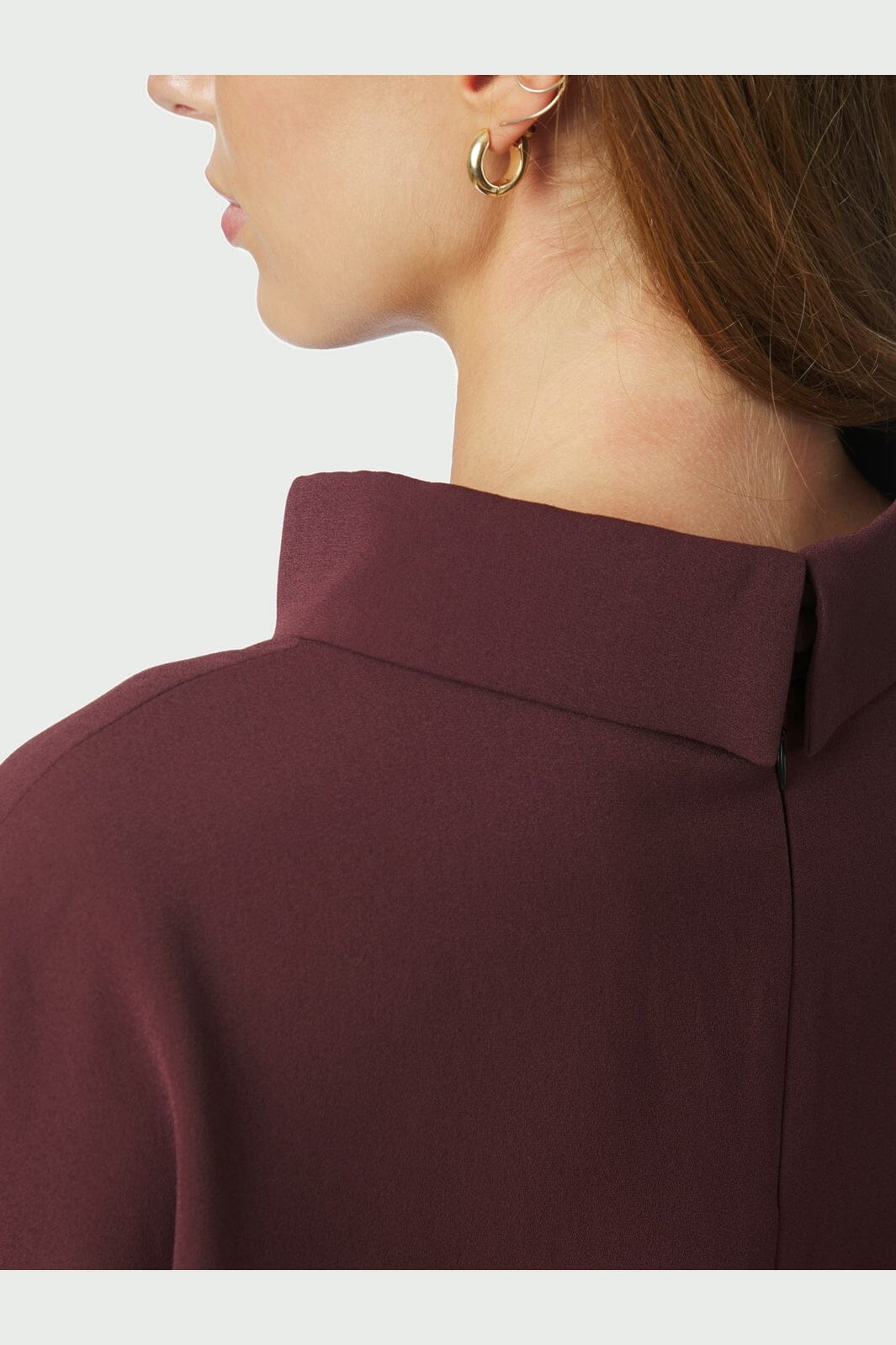 Neo Noir - Arlo Crepe Jumpsuit 160807 - 174 - Burgundy