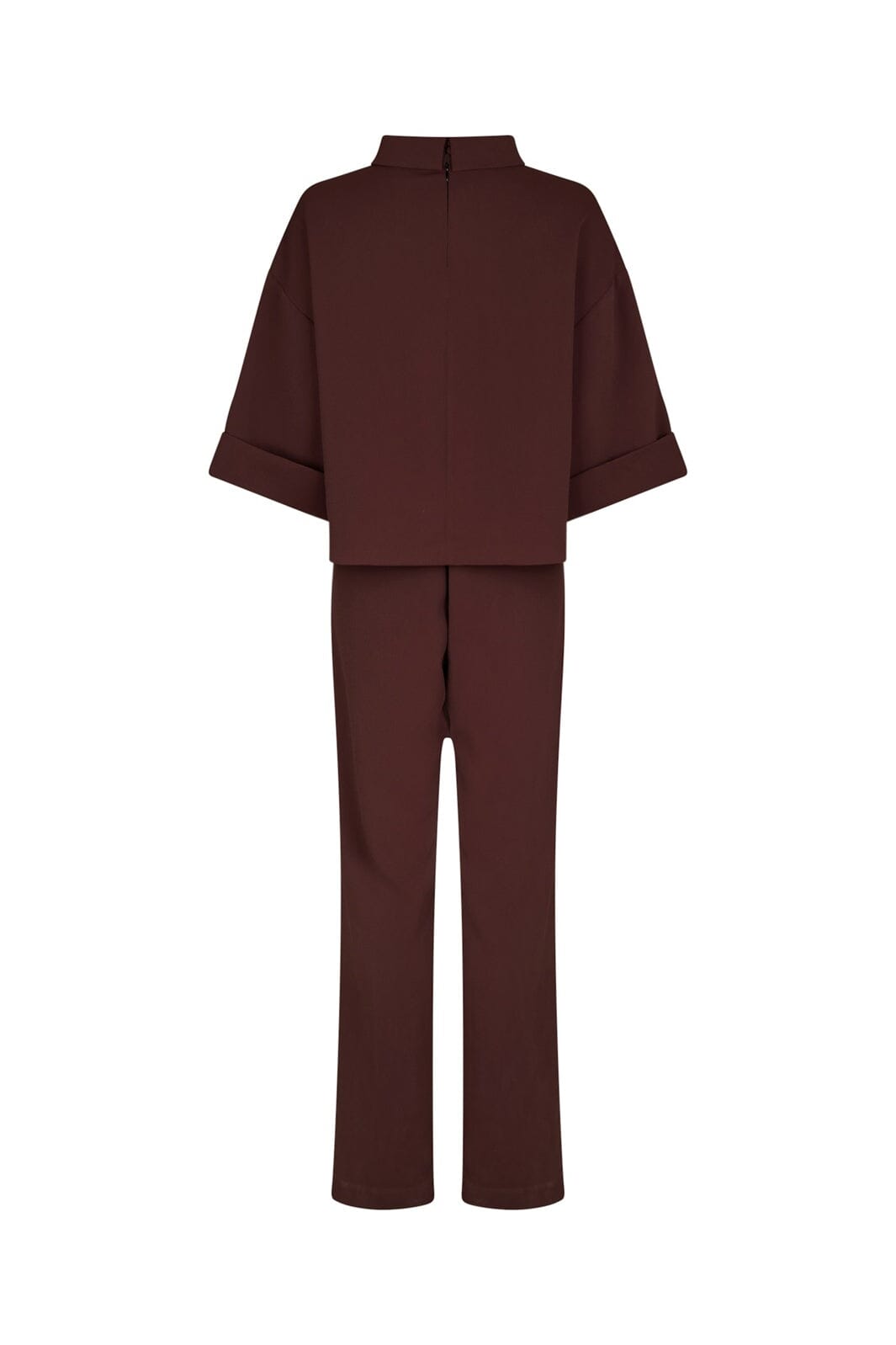Neo Noir - Arlo Crepe Jumpsuit 160807 - 174 - Burgundy
