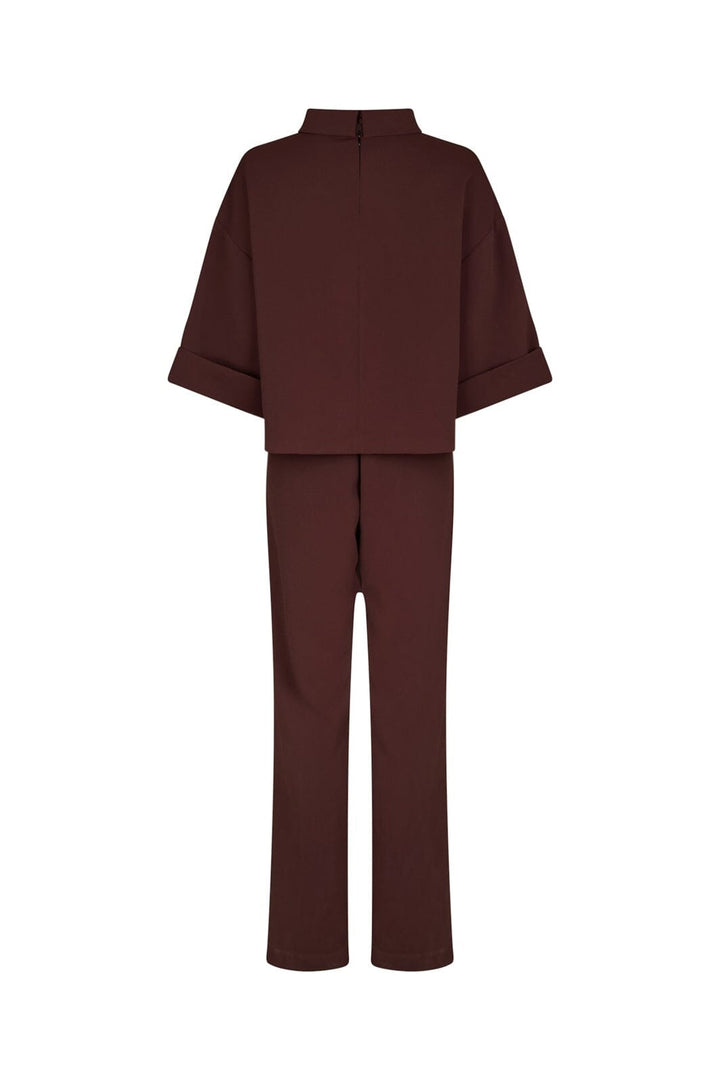 Neo Noir - Arlo Crepe Jumpsuit 160807 - 174 - Burgundy