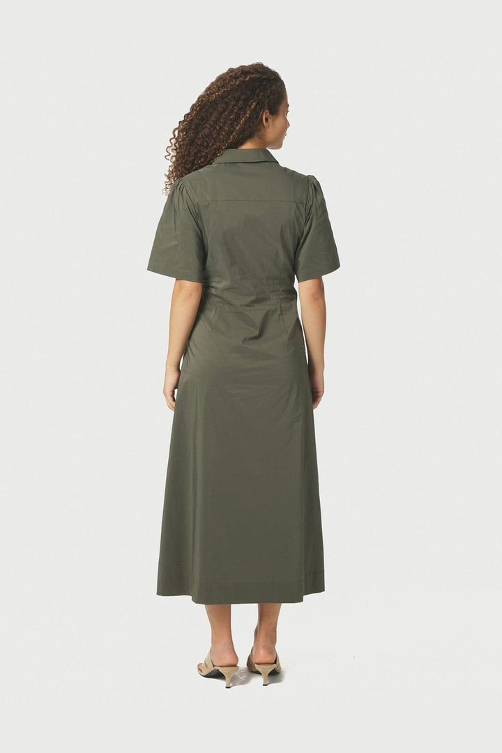Neo Noir - Baia Poplin Dress 165343 - 151 - Army