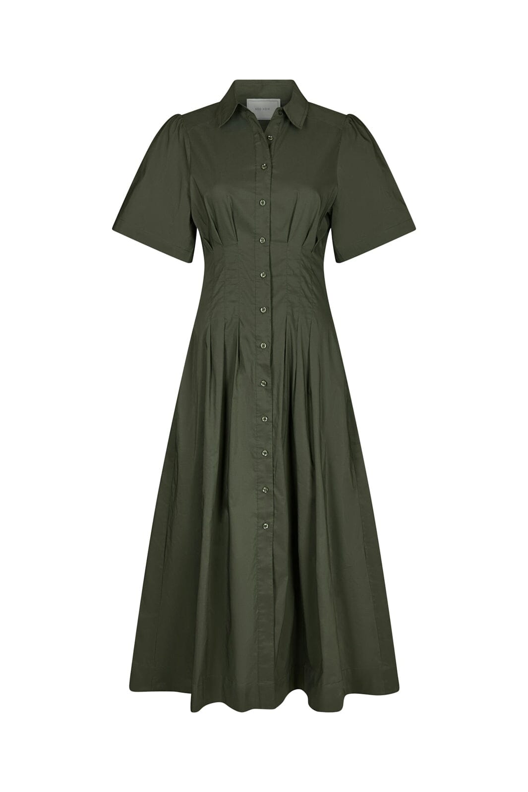 Neo Noir - Baia Poplin Dress 165343 - 151 - Army