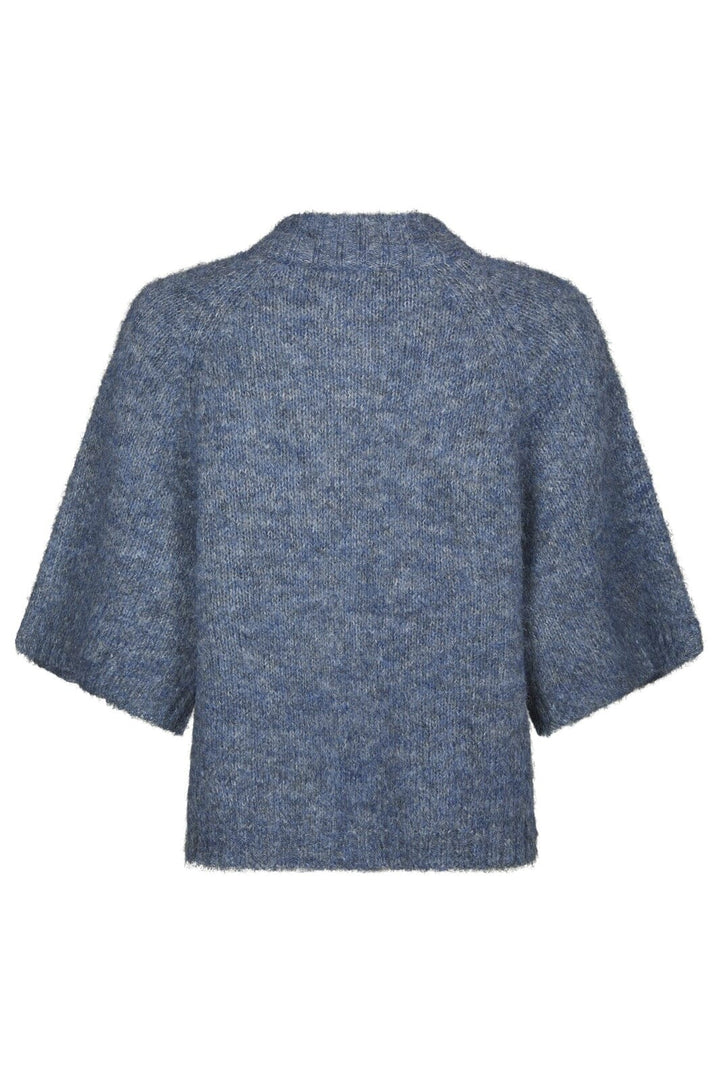 Neo Noir - Benuta Fluffy Knit Cardigan 165816 - 407 - Smoke Blue