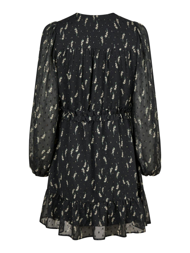 Neo Noir - Bethie Flower Branch Dress - Black