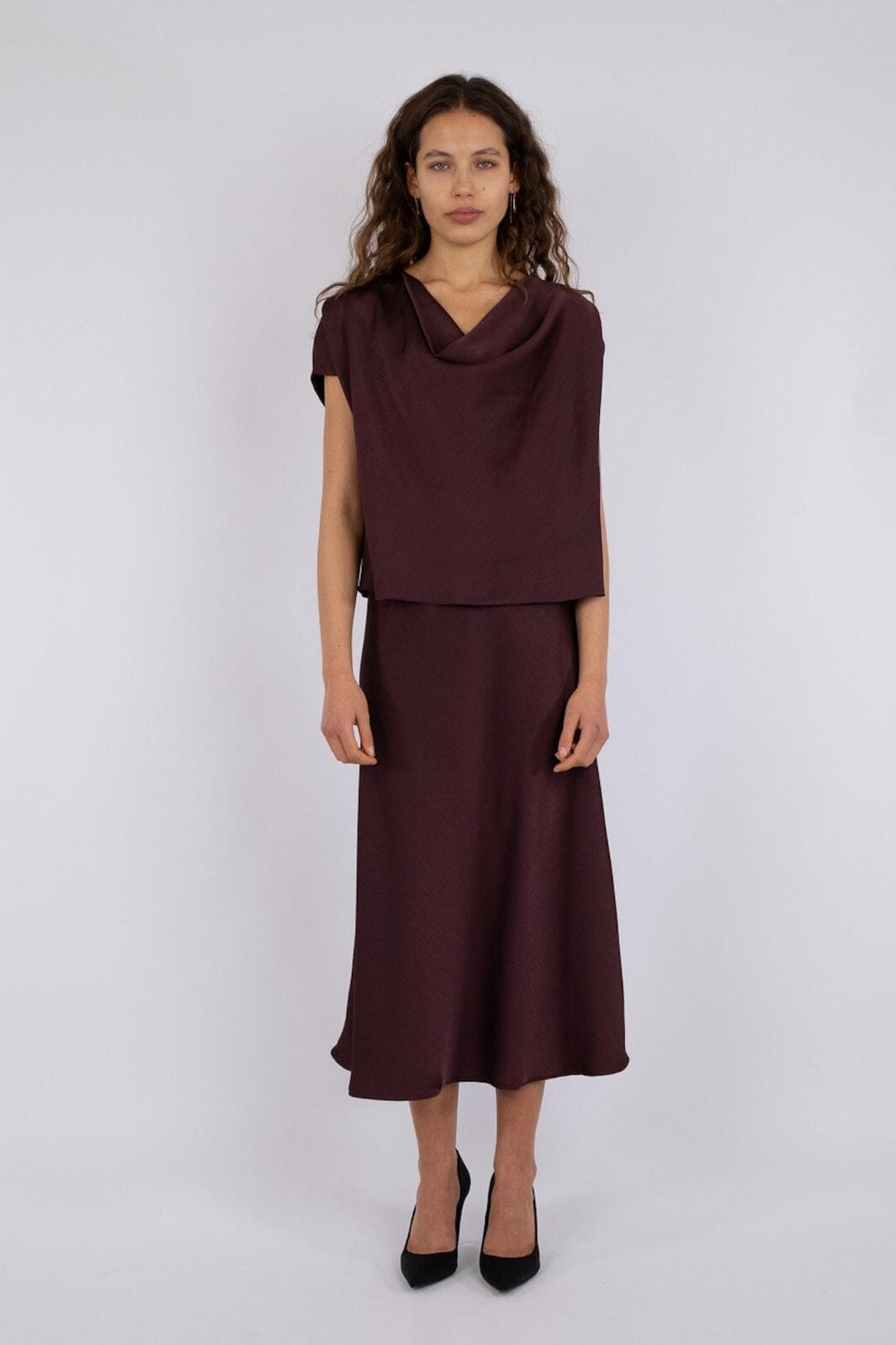 Neo Noir - Bovary Skirt - Burgundy